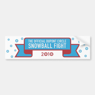 Sneeuwbalgevecht bumper sticker