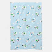 Sneeuwbalken en sneeuwpannen theedoek (Verticaal)