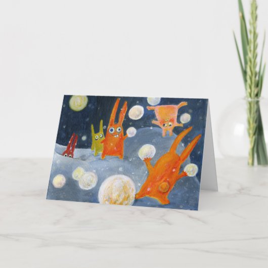 sneeuwballen kaart (Voorkant)