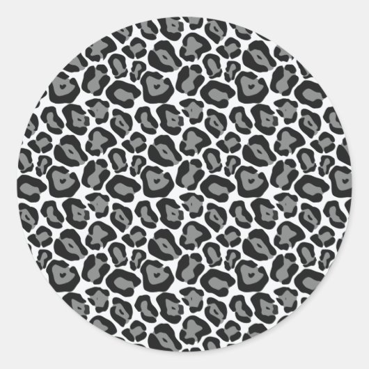 Sneeuwbalpatroonstickers Ronde Sticker (Voorkant)