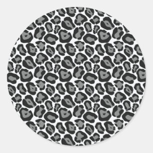 Sneeuwbalpatroonstickers Ronde Sticker