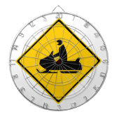 Sneeuwbalsignaal Dartbord (Voorkant)