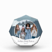 sneeuwbank | Familie Kerstmis Fotoblokken (Voorkant)