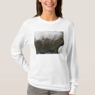 Sneeuwbedekking over de Verenigde Staten T-shirt