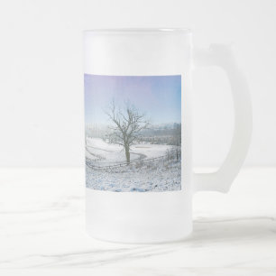 Sneeuwbedekking Ozark Hills Frosted Glass Beer Mok