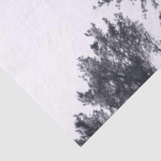 Sneeuwbedekte Bomen Weefselpapier Tissuepapier (Detail)