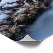 Sneeuwbedekte Geisler Mountain Range Poster (Hoek)