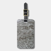 Sneeuwbedekte takken winter Abstract Bagagelabel (Voorkant verticaal)