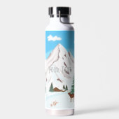 Sneeuwbergen Dor Geïsoleerde fles (Links)