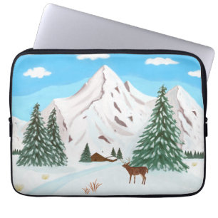 Sneeuwbergen Laptop Sleeve