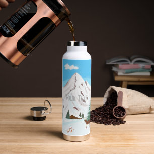 Sneeuwbergen Thor Geïsoleerde Fles