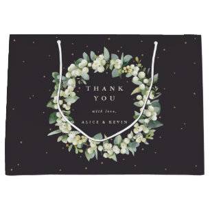 Sneeuwbes+Eucalyptus Kerst/Feestdag Bedankt Groot Cadeauzakje