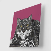 sneeuwblaasje vierkante klok (Hoek)