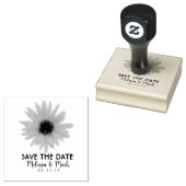 Sneeuwbloem Save the Date Trouwrubber stempel (Gestempeld)