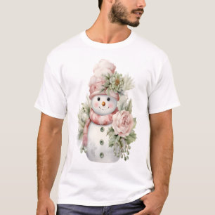Sneeuwbloemen met man t-shirt