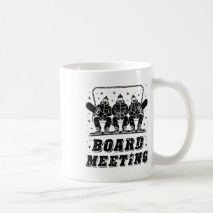 Sneeuwboard Bestuursvergadering Ski Lift Skier Win Koffiemok