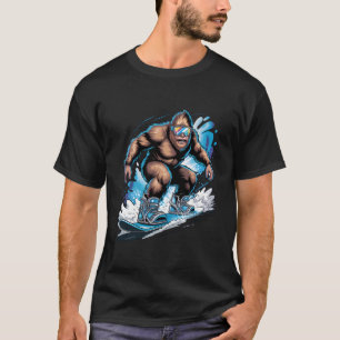 Sneeuwboard Bigfoot Sasquatch Sneeuwboarder Snowbo T-shirt