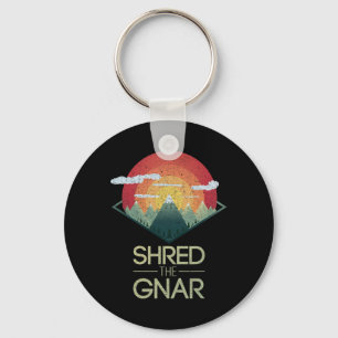 Sneeuwboard Shred The Gnar Ski Winter Berg Cadeau Sleutelhanger