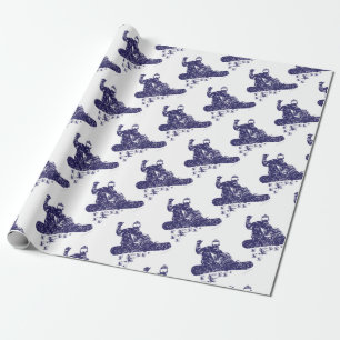 Sneeuwboarder Cadeaupapier