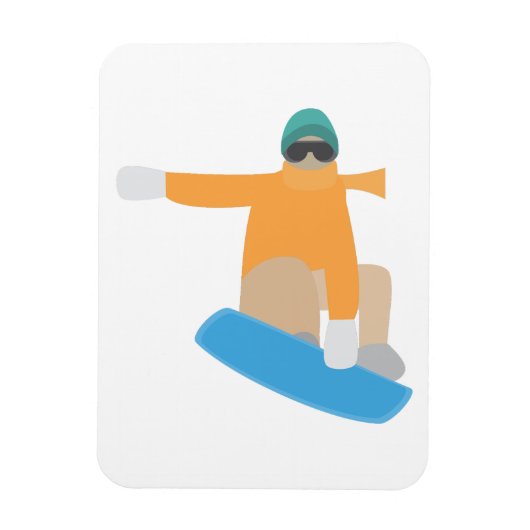 Sneeuwboarder Magneet (Verticaal)
