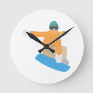 Sneeuwboarder Ronde Klok