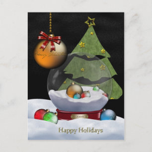 Sneeuwbol Ansichtkaarten Feestdagenkaart