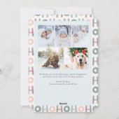 Sneeuwbol Foto Kerstkaart (Achterkant)