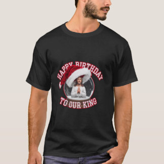 Sneeuwbol Happy Verjaardag Koning Jezus Christus K T-shirt