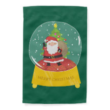 Sneeuwbol Kerstman Tuin Vlag