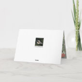 Sneeuwbol met Zwartekopmees Feestdagen Kaart (Achterkant)