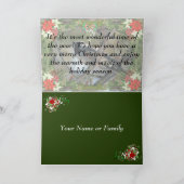 Sneeuwbol met Zwartekopmees Feestdagen Kaart (Binnen)