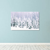 Sneeuwbomen Canvas Afdruk (Insitu (Houten vloer))