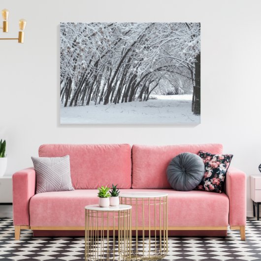 Sneeuwbomen Landschap Enkele Print (Insitu (Woonkamer))