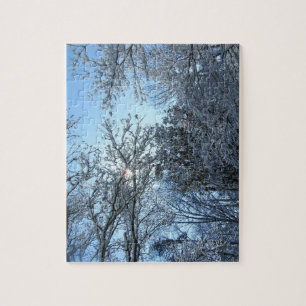 Sneeuwbomen Zigzaag Puzzle - Harde puzzels