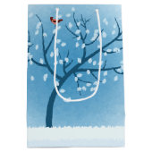 Sneeuwboomgaard Gift Bag Medium Cadeauzakje (Achterkant)