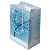 Sneeuwboomgaard Gift Bag Medium Cadeauzakje (Achterkant Gekanteld)