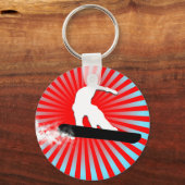 Sneeuwbord. poederspoor. sleutelhanger (Voorkant)