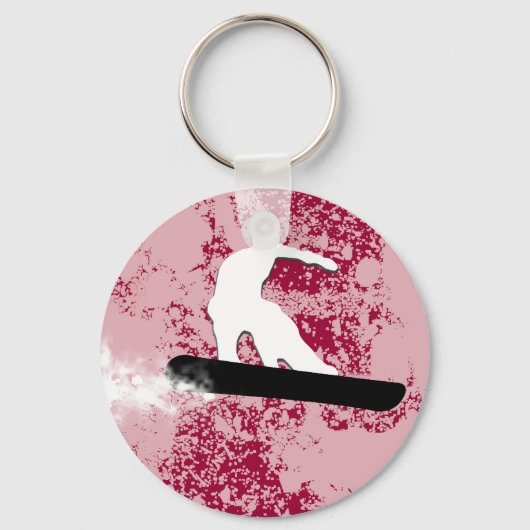 Sneeuwbord. poederspoor. sleutelhanger (Voorkant)