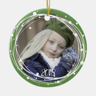 Sneeuwbubbels met kerstmis Ornament