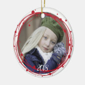 Sneeuwbubbels met kerstmis Ornament (Links)