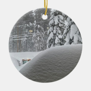 Sneeuwd Keramisch Ornament