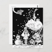 sneeuwdag briefkaart (Voorkant / Achterkant)