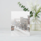 sneeuwdag briefkaart (Staand voorkant)