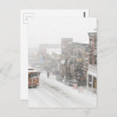 sneeuwdag briefkaart (Voorkant / Achterkant)