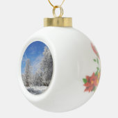 sneeuwdag keramische bal ornament (Rechts)