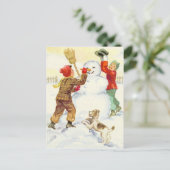  SNEEUWDAG KINDERSPLAY BRIEFKAART (Staand voorkant)