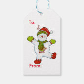 Sneeuwdansen 2 cadeaulabel (Voorkant)