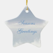 Sneeuwdeer kerstversiering keramisch ornament (Achterkant)