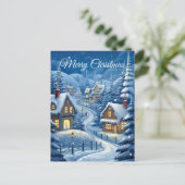 Sneeuwdorpen II: Kerstkaart Feestdagenkaart (Staand voorkant)