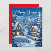 Sneeuwdorpen II: Kerstkaart Feestdagenkaart (Voorkant / Achterkant)